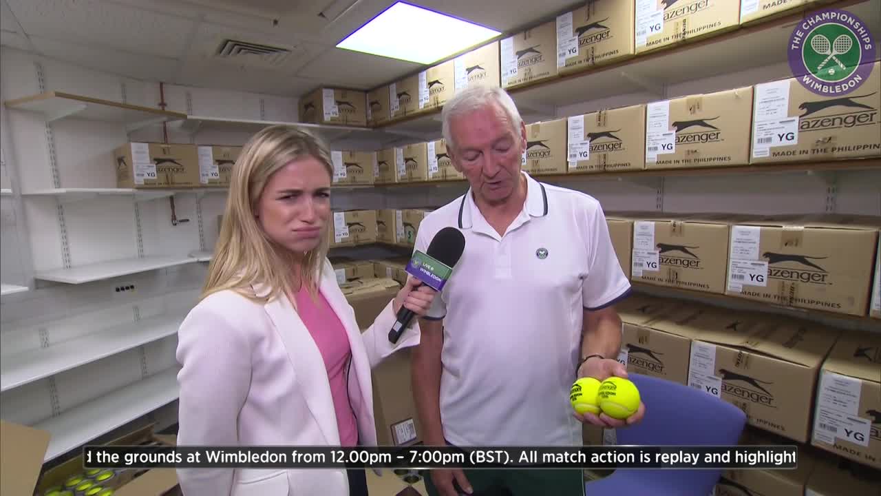 Video Ever wondered how many tennis balls are used at Wimbledon