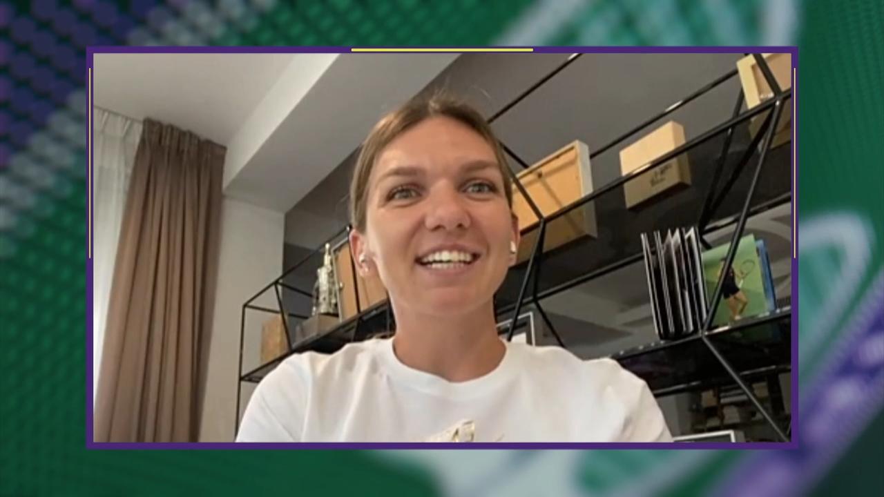 Video Halep s Wimbledon Chat with Sue Barker