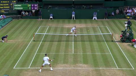 Video - 2017, Highlights, Milos vs Roger - The Championships, Wimbledon - Official Site by IBM