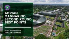 Video - Adrian Mannarino: Second Round Best Points - The Championships ...